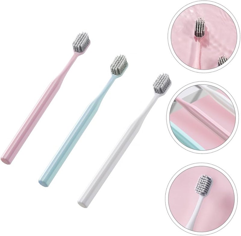 3Pcs Soft Bristle Nano Toothbrush For Adults Durable Comfortable Cleaning Lightweight Portable - Image 4